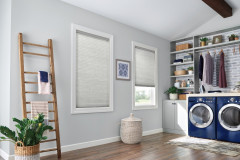 3/8" Single Cell Cellular Shades with Cordless Lift: Endeavor, Elegant Dove 5816